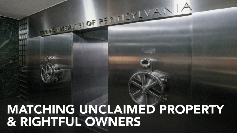 Unclaimed Property Event w/ Rep. Tim Twardzik & PA Treasury