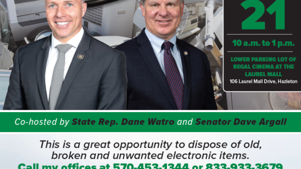 March 21: Electronics Recycling Event in Hazleton