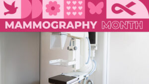 A picture of a graphic promoting Mammography May in Pennsylvania.