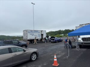 A picture at a Shredding Event with Senator Argall and Representative Tim Twardzik.