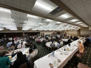Schuylkill County students attending the YES Breakfast at the Saint Nicholas Hall in Minersville.
