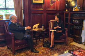 Sen. Dave Argall meeting with Andrea Martin, nominee to the PA Human Relations Commission.