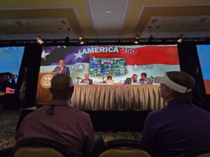 A picture of Senator Argall serving on a panel at the PA State Association of Boroughs Annual Conference in Hershey, PA.