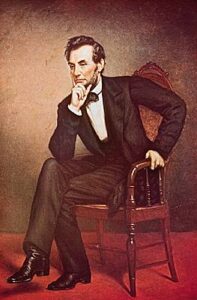 A picture of Abraham Lincoln.
