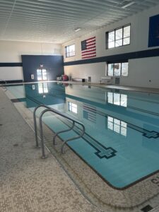 upgraded pool at the Greater Hazleton YMCA pool.