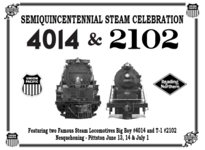 A picture of the Union Pacific #1014 AND Reading & Northern 2102.