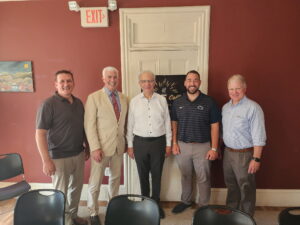 A photo at a recent Tamaqua Area Community Partnership meeting to review the ongoing progress at the Temple Dental Education Center & Clinic.