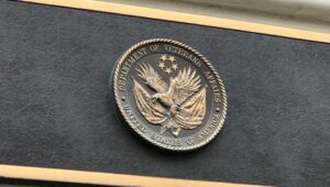 A picture of US Department of Veterans Affairs seal.