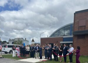 A picture of Senator Argall with Congressman Rob Bresnahan, Rep. Dane Watro, Mayor Jeff Cusat, and community leaders at the Mericle Family YMCA ribbon cutting.