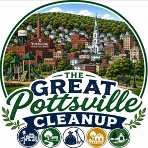 A picture of a graphic advertising the Great Pottsville Cleanup.