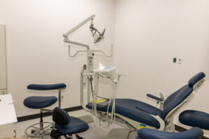 dental chair at the new Temple Dental Education Center and Clinic in Tamaqua.