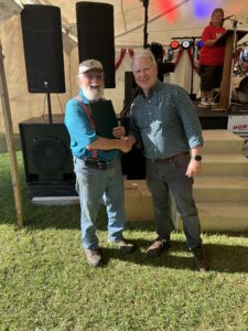 A picture of Senator Argall with Leroy Wentzel at the Carbon County Fair’s Opening Ceremony.