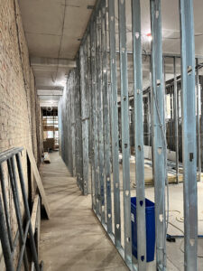 completed framing at the new Temple Dental Student Apartments in Tamaqua.