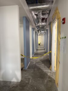 A picture of the future dental suites at the Temple Dental Education Center & Clinic in Downtown Tamaqua.