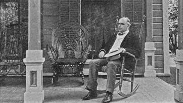 A picture of President William McKinley looking onward.