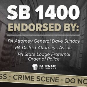 A graphic highlighting Senate Bill 1400.