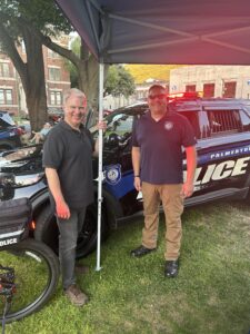 A picture of Senator Argall at Palmerton’s National Night Out event.