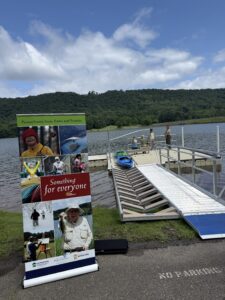 new ADA-accessible boat launch at Locust Lake State Park.