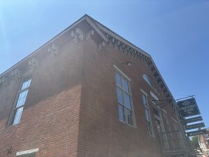 A picture of the original 1851 Philadelphia and Reading Railroad Station in Downtown Pottsville.
