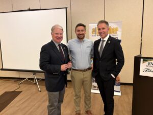 Sen. Argall and Rep. Dane Watro at the Greater Hazleton Chamber of Commerce Red Carpet Breakfast.