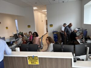 A picture of staff working at the Temple Rural Dental Education Center & Clinic.