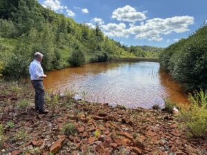 acid mine runoff in East Norwegian Township.