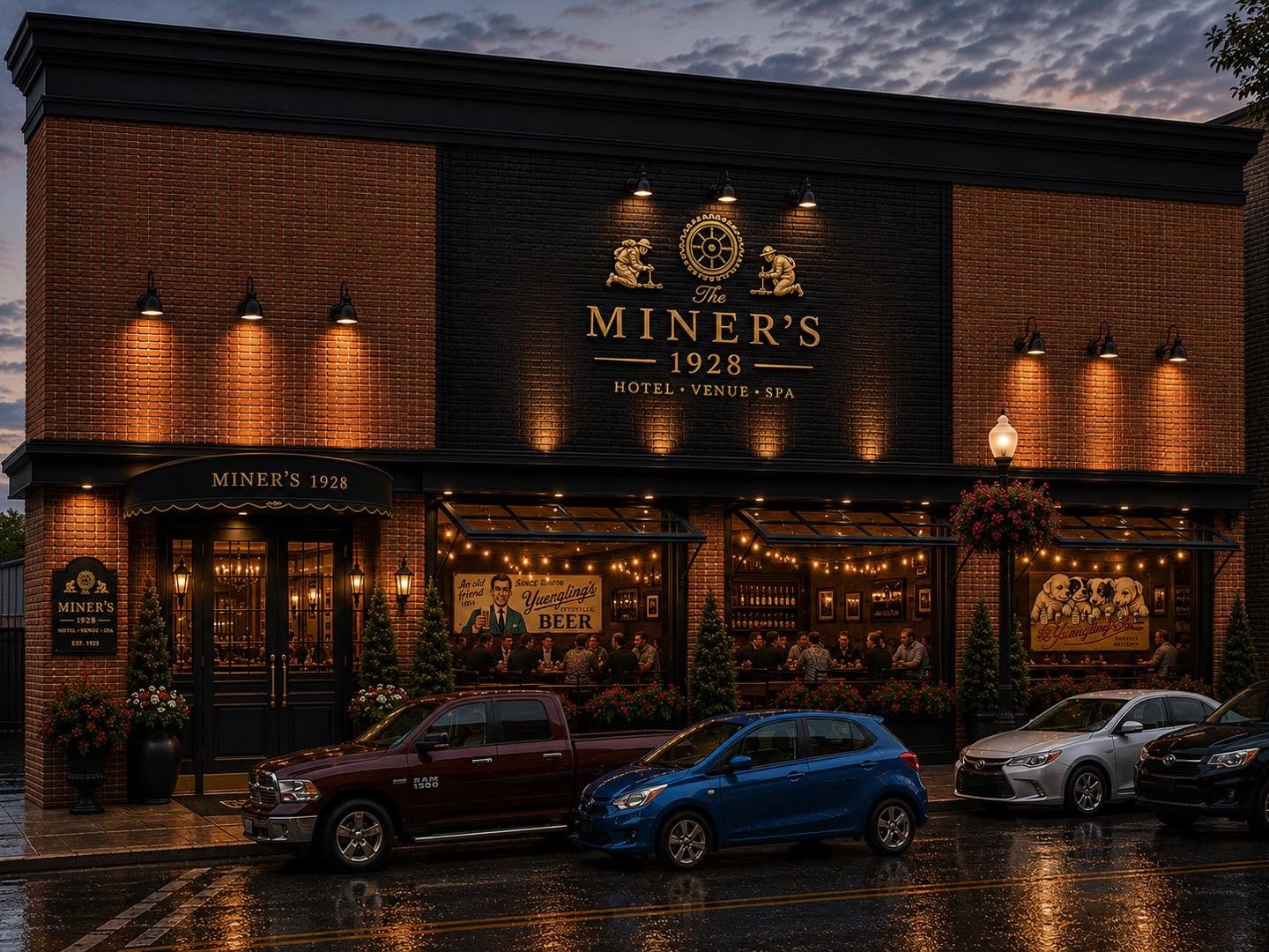 A rendering of the Yuengling-themed bar planned for the expansion of The Miners 1928 Hotel in Pottsville.
