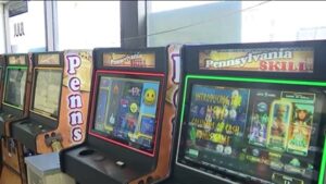 A picture of skill game machines.